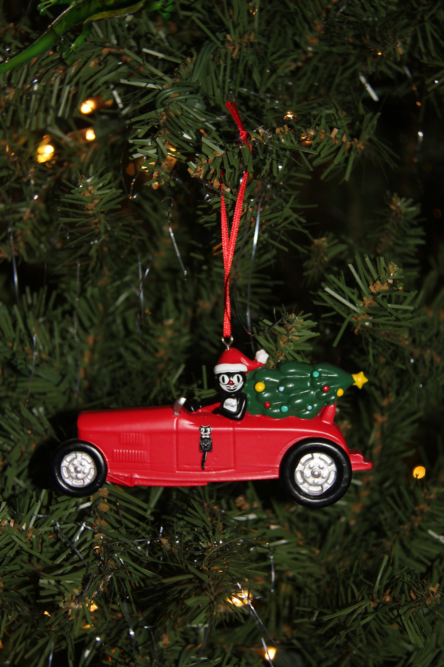 Kit-Cat's Retro Roadster Christmas Tree Ornament
