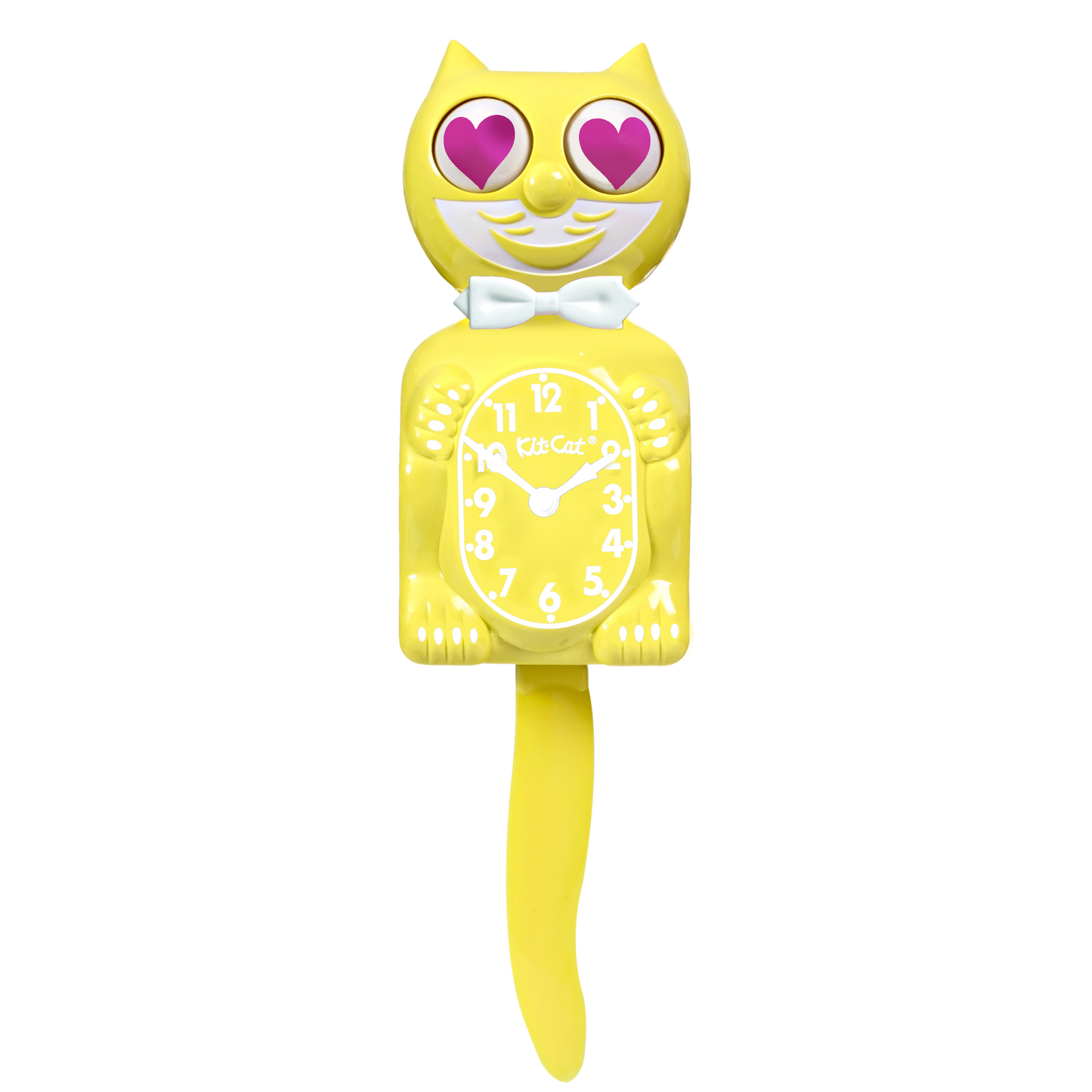 Magenta Heart Daffodil Kit-Cat Klock
