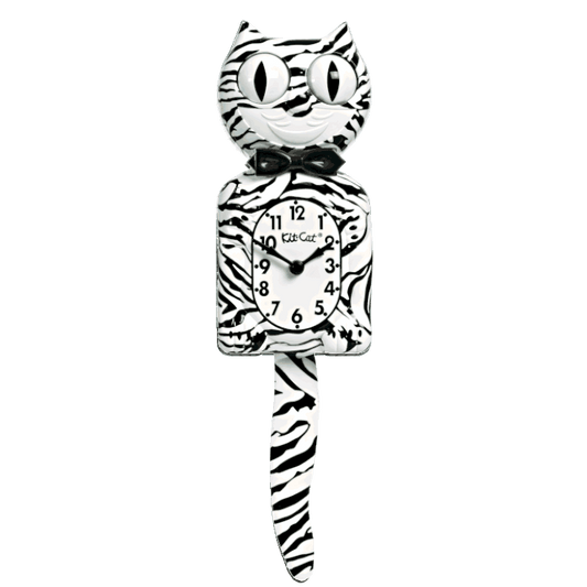 White Tiger Kit-Cat Klock (15.5" high)