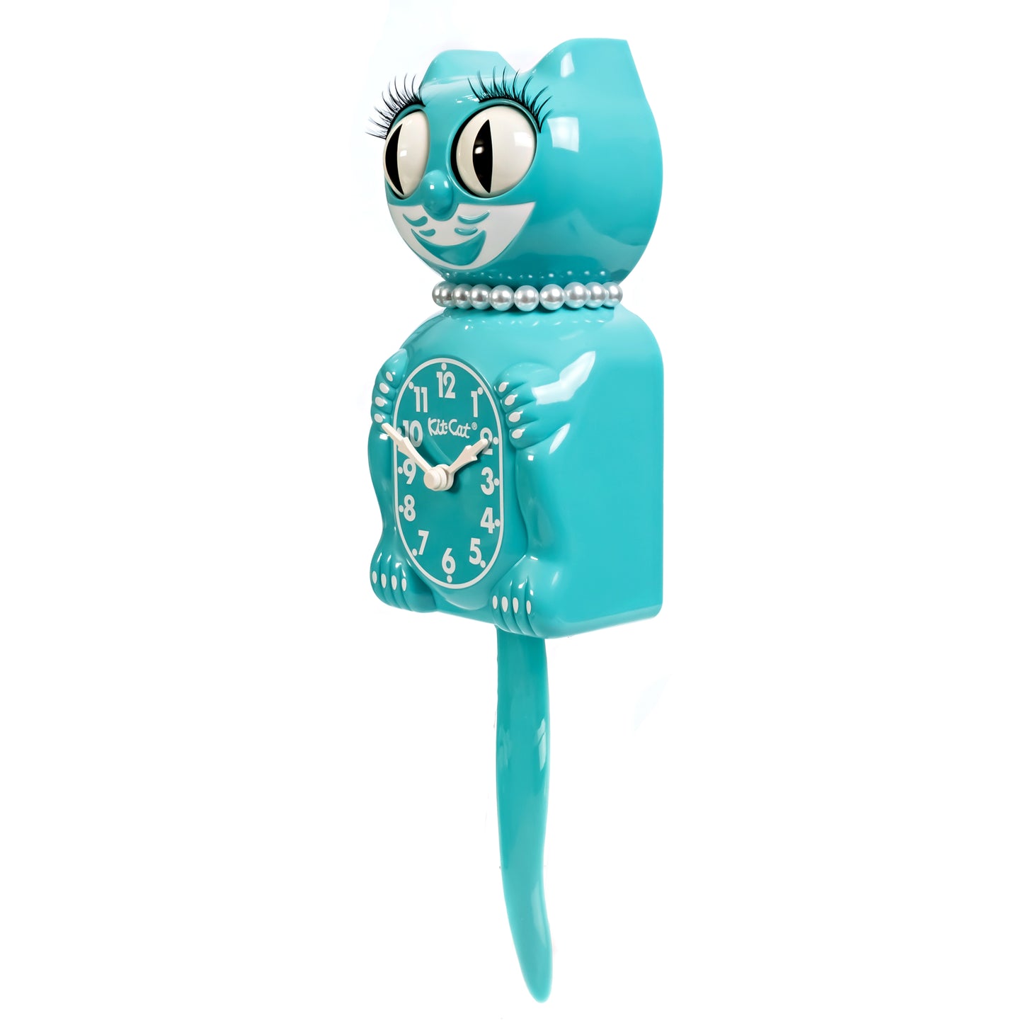 Vibrant Blue Turquoise Lady Kit-Cat (15.5" high)