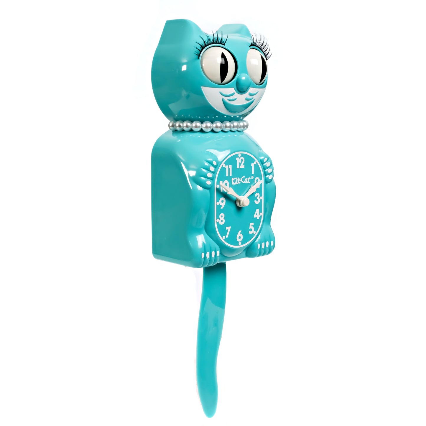 Vibrant Blue Turquoise Lady Kit-Cat (15.5" high)