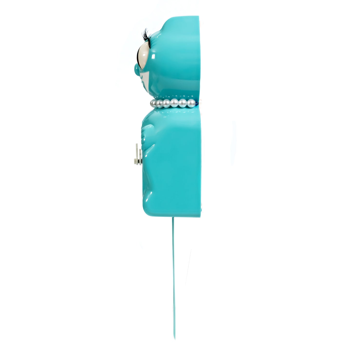 Vibrant Blue Turquoise Lady Kit-Cat (15.5" high)