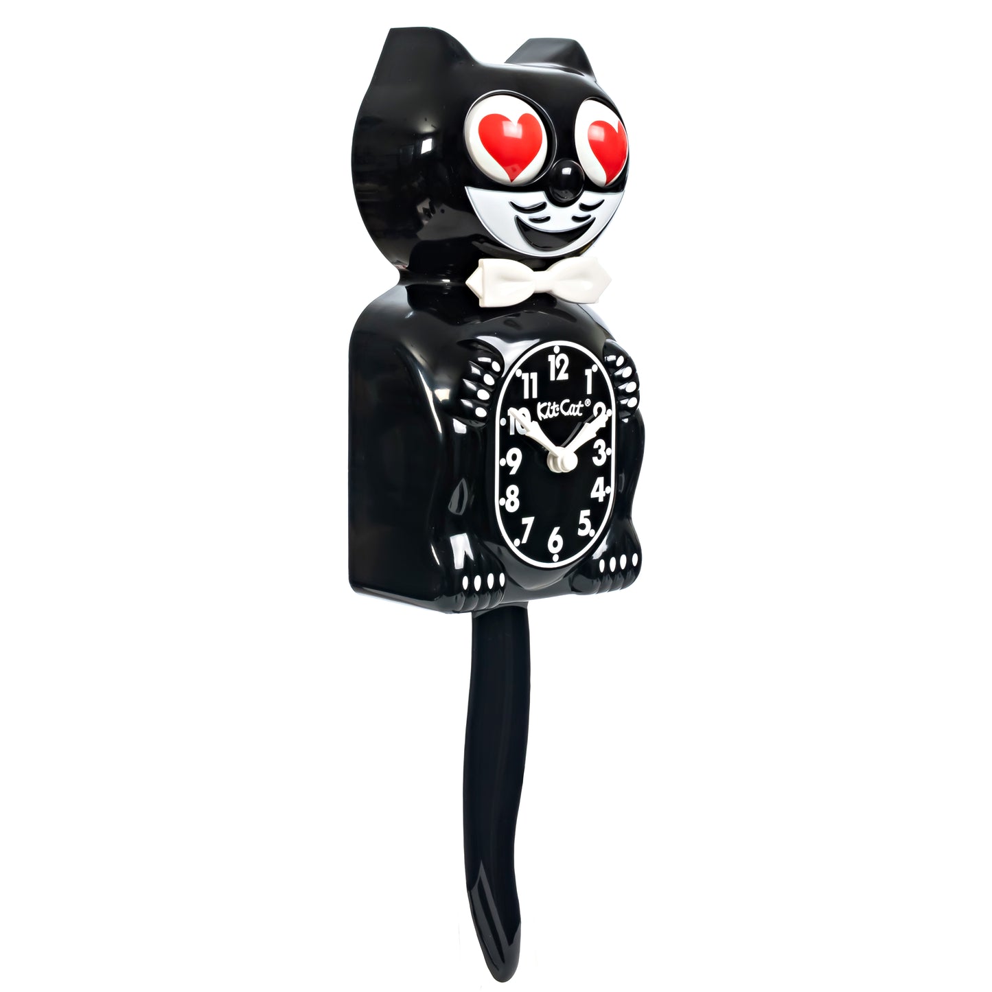 Heart Eyes Edition - Black Kit-Cat Klock (15.5" high)