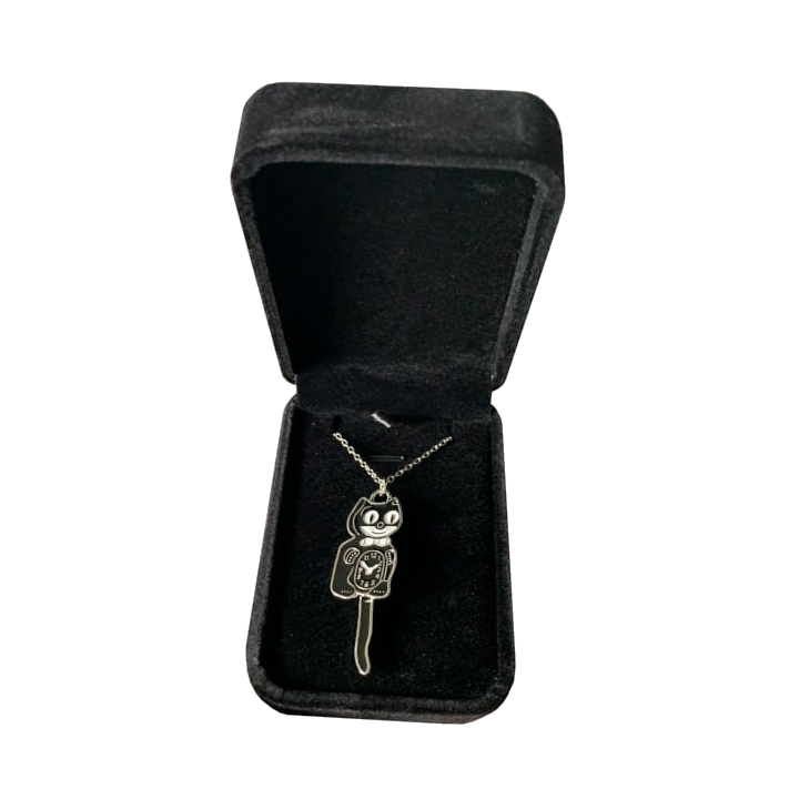 Kit-Cat Silver Necklace