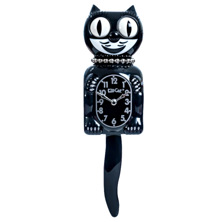 Retro Black Lady Kitchen Edition Kit-Cat Klock