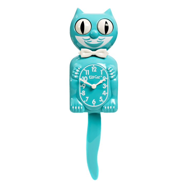 Vibrant Blue Turquoise Kit-Cat (15.5" high)