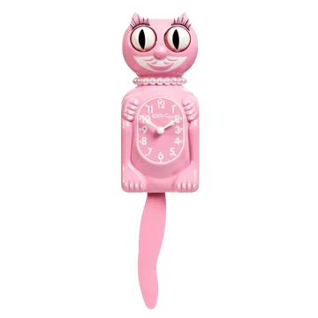 Pink Satin Miss Kitty-Cat Klock