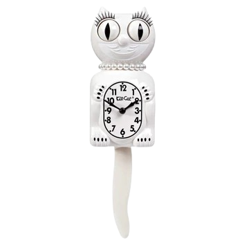 White Lady Kit-Cat Clock | Classic 15.5 White Lady Kit-Cat Clock | Classic 15.5