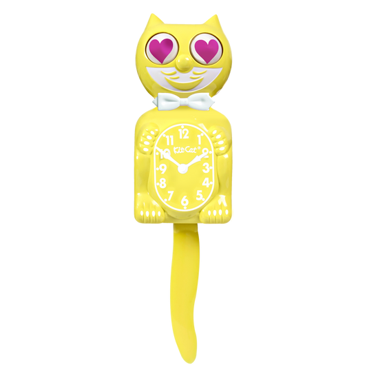 Magenta Heart Daffodil Kit-Cat Klock