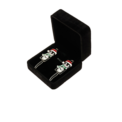 Kit-Cat's Santa Earrings