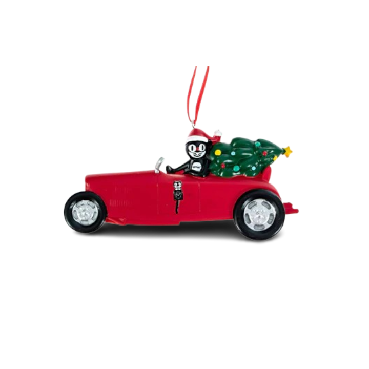 Kit-Cat's Retro Roadster Christmas Tree Ornament