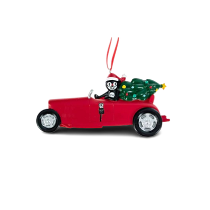 Kit-Cat's Retro Roadster Christmas Tree Ornament
