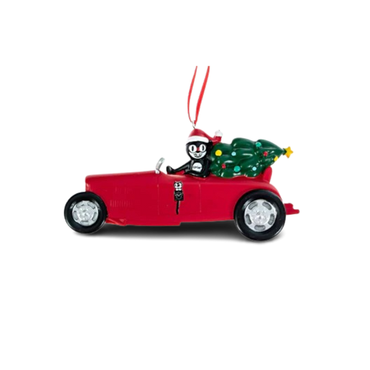 Kit-Cat's Retro Roadster Christmas Tree Ornament