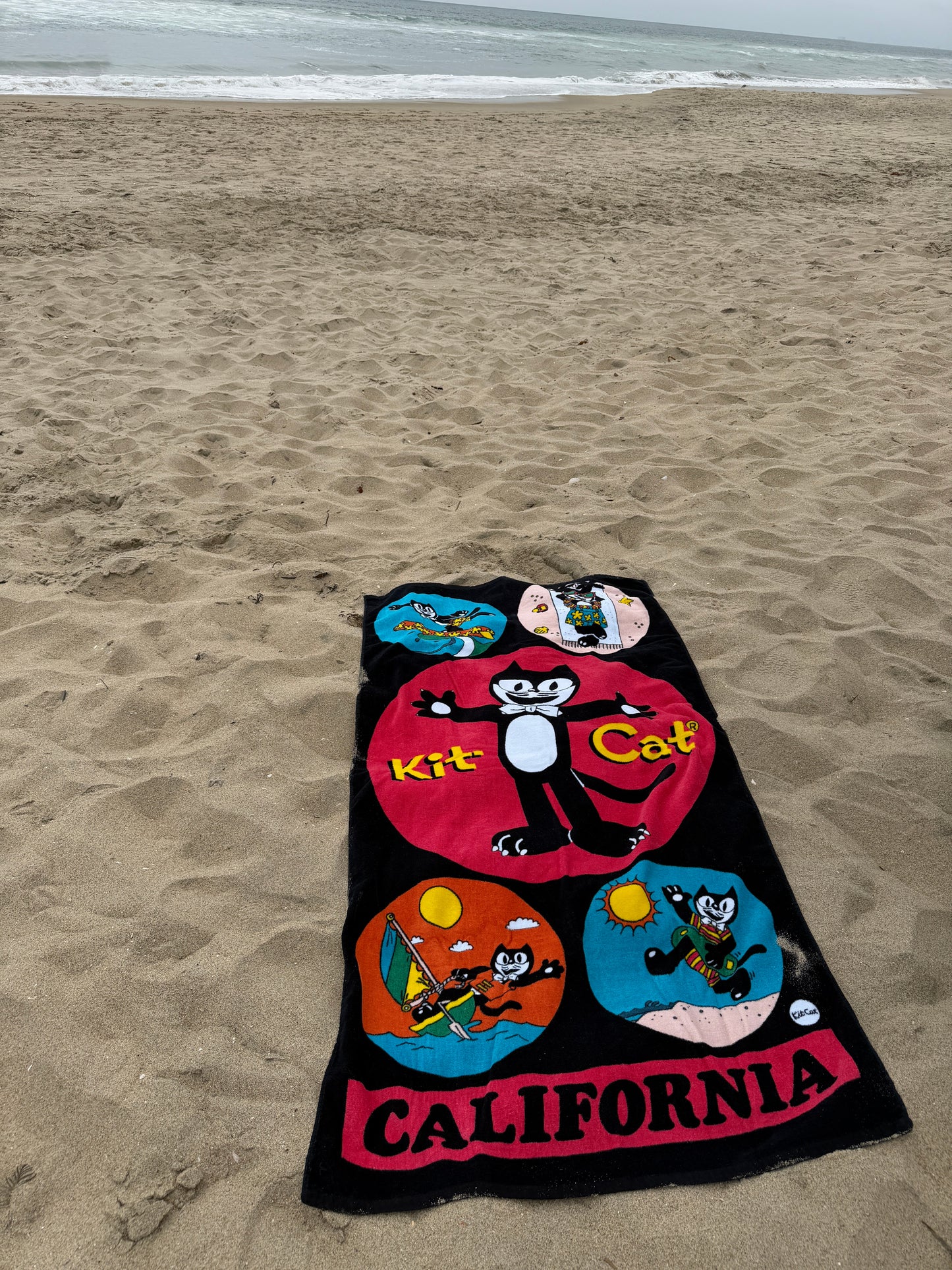 Vintage Kit Cat Beach Towel