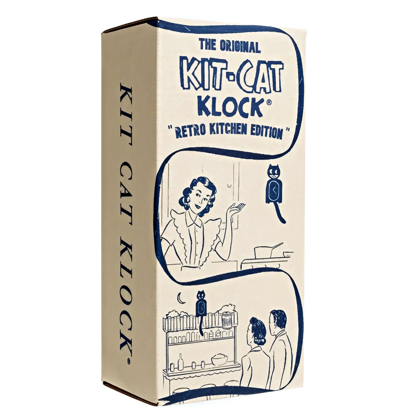 Retro Pink Kitchen Edition Kit-Cat Klock