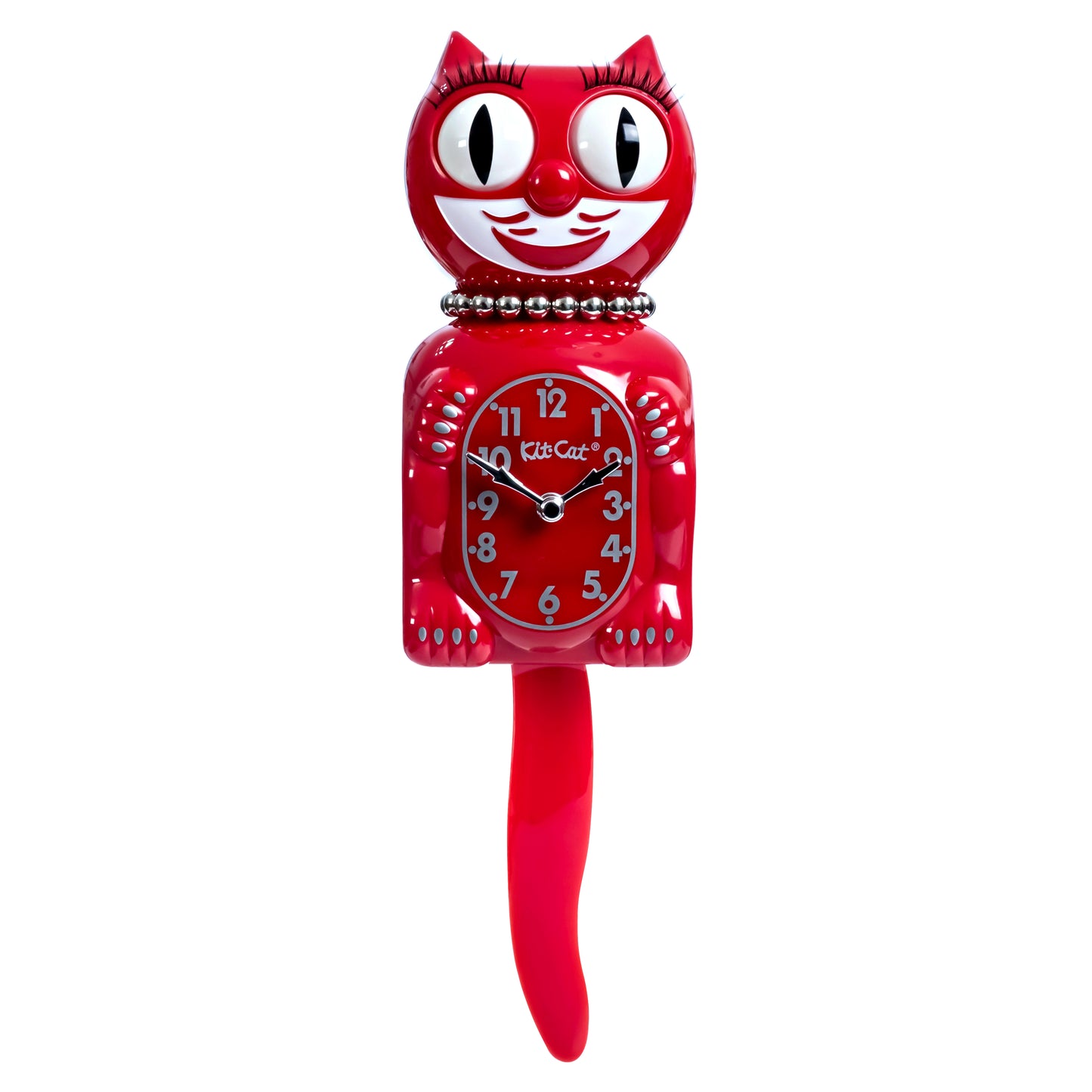 Retro Red Lady Kitchen Edition Kit-Cat Klock