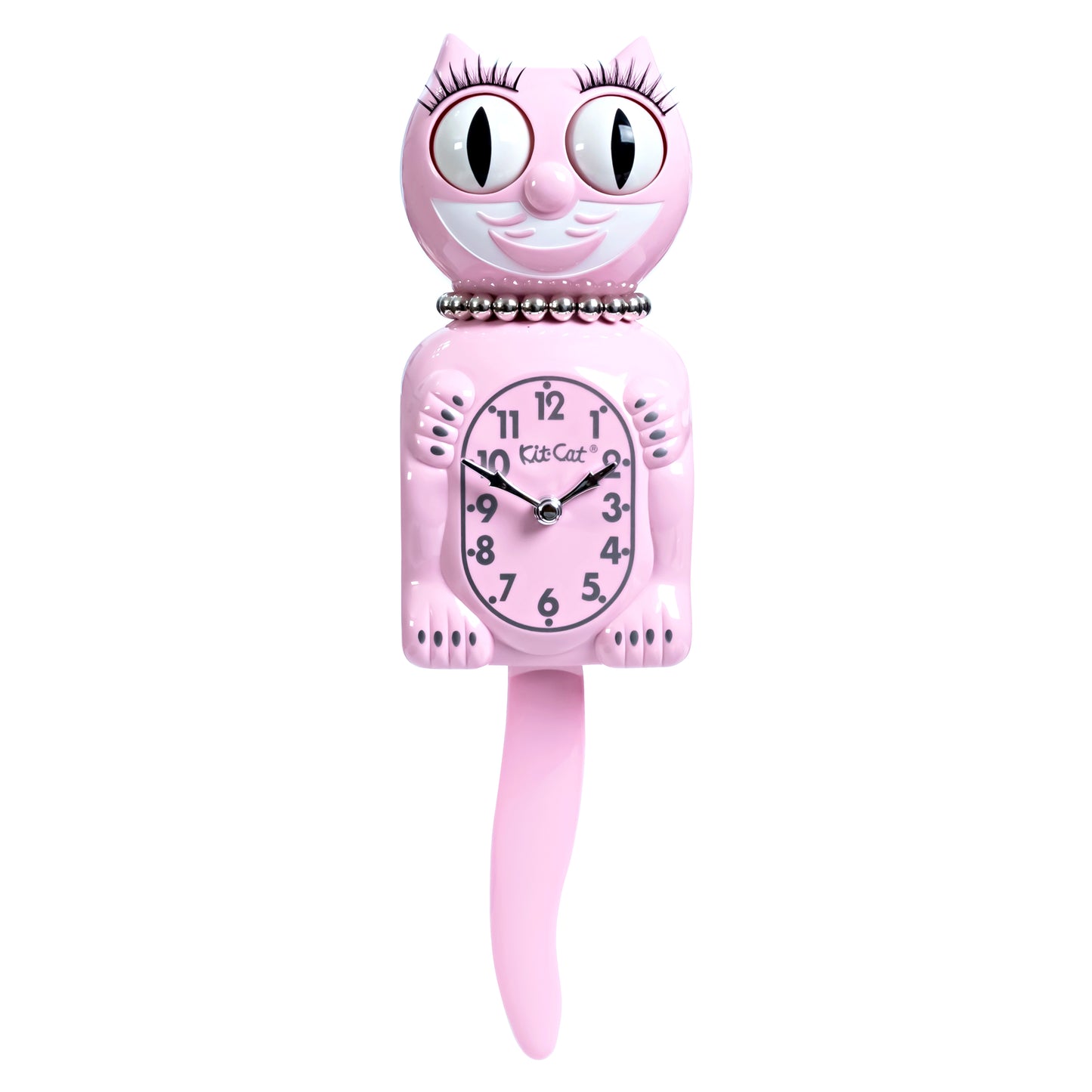 Retro Pink Lady Kitchen Edition Kit-Cat Klock