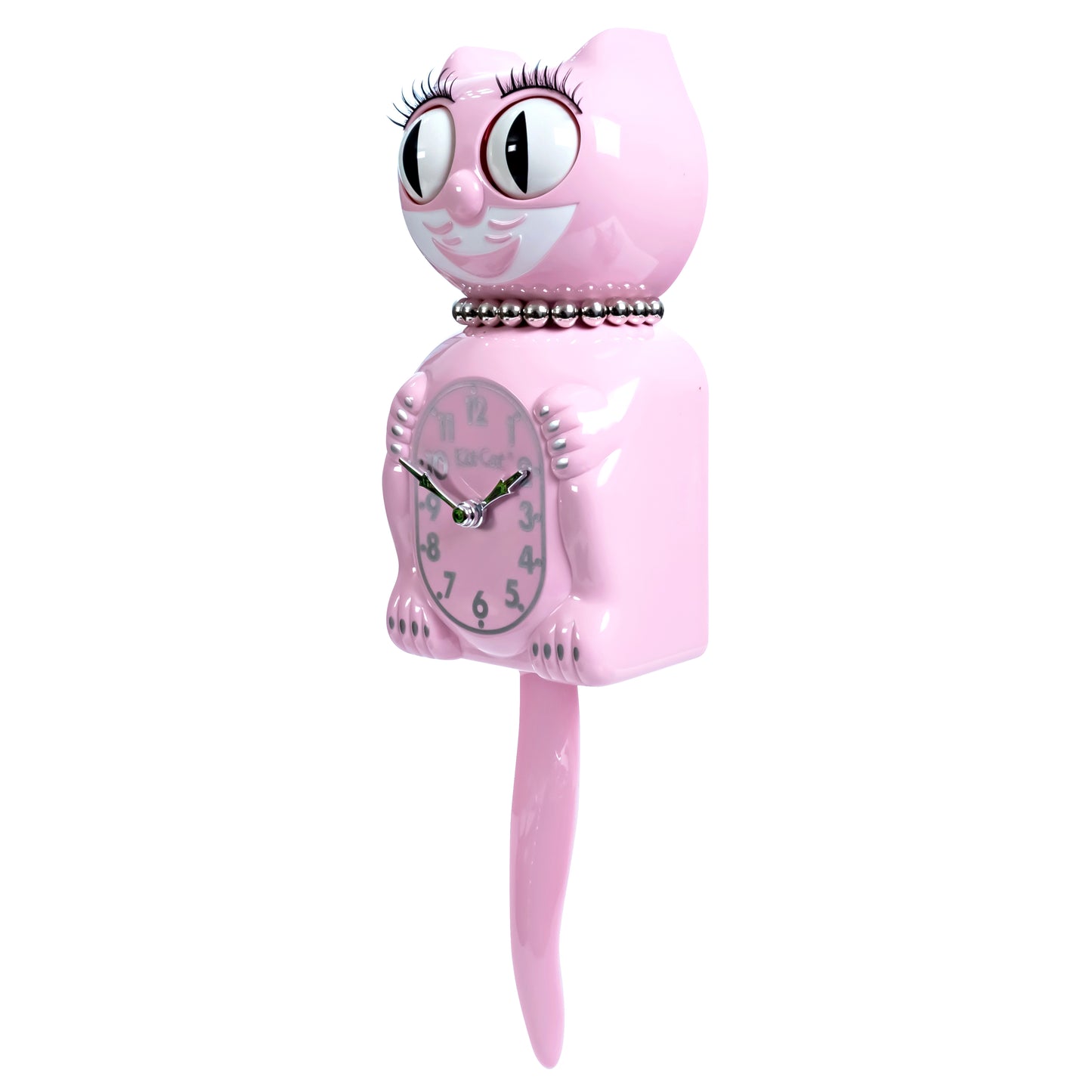 Retro Pink Lady Kitchen Edition Kit-Cat Klock