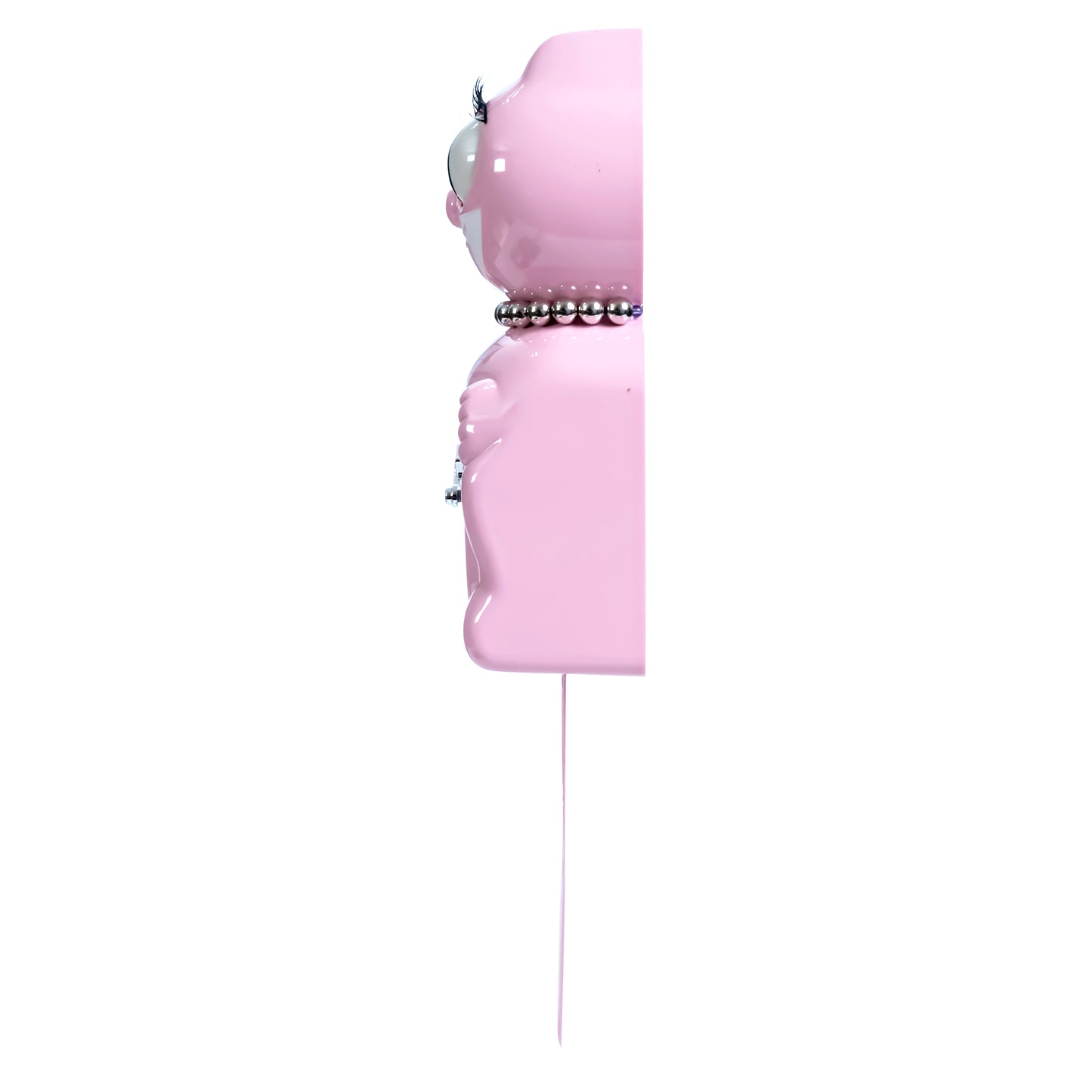Retro Pink Lady Kitchen Edition Kit-Cat Klock