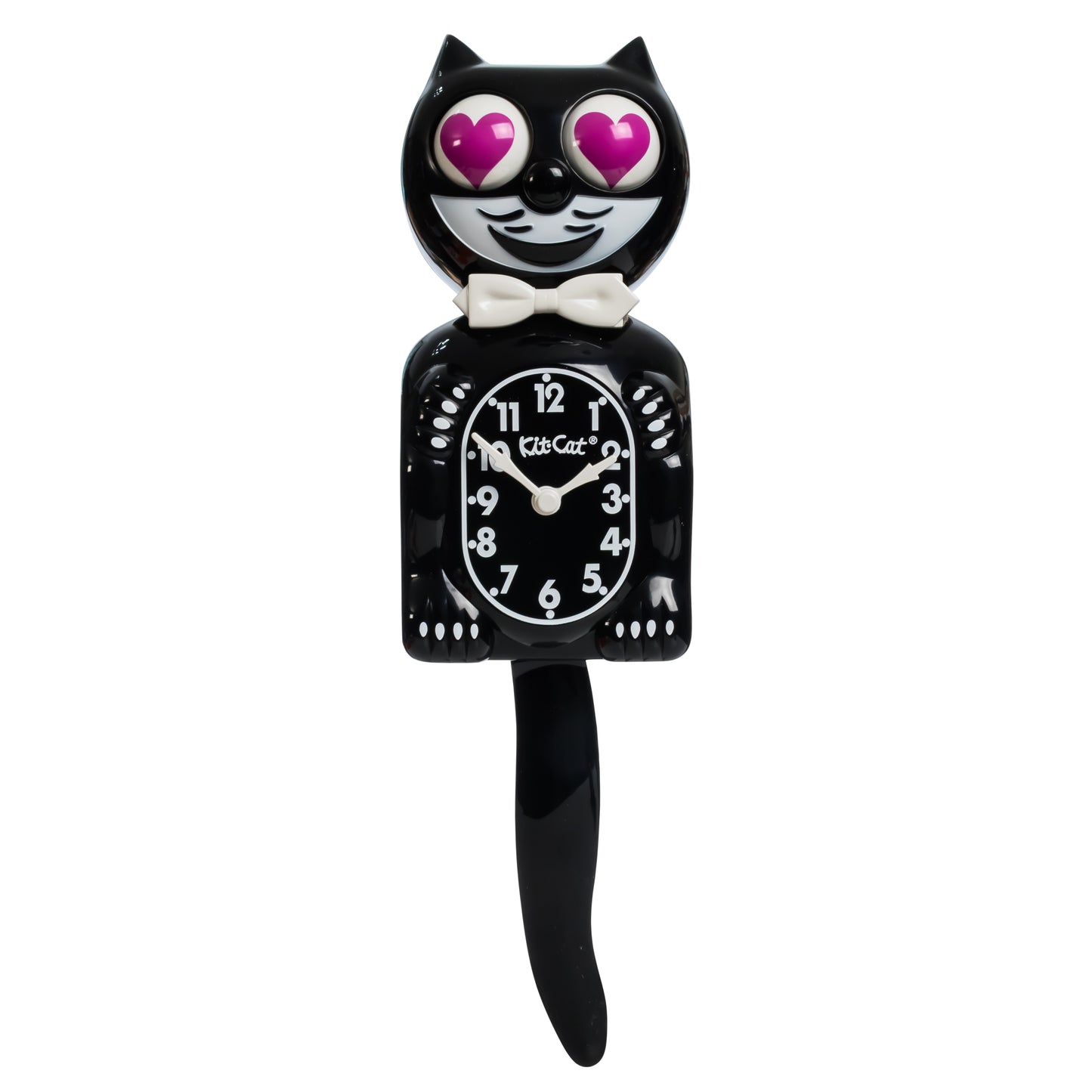 Magenta Heart Eyes Edition - Black Kit-Cat Klock