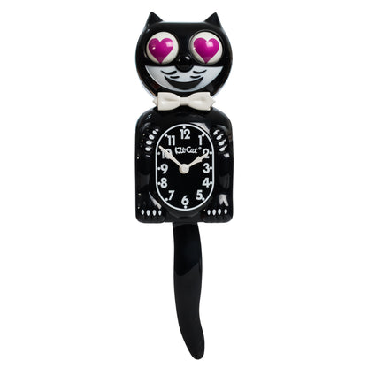 Magenta Heart Eyes Edition - Black Kit-Cat Klock