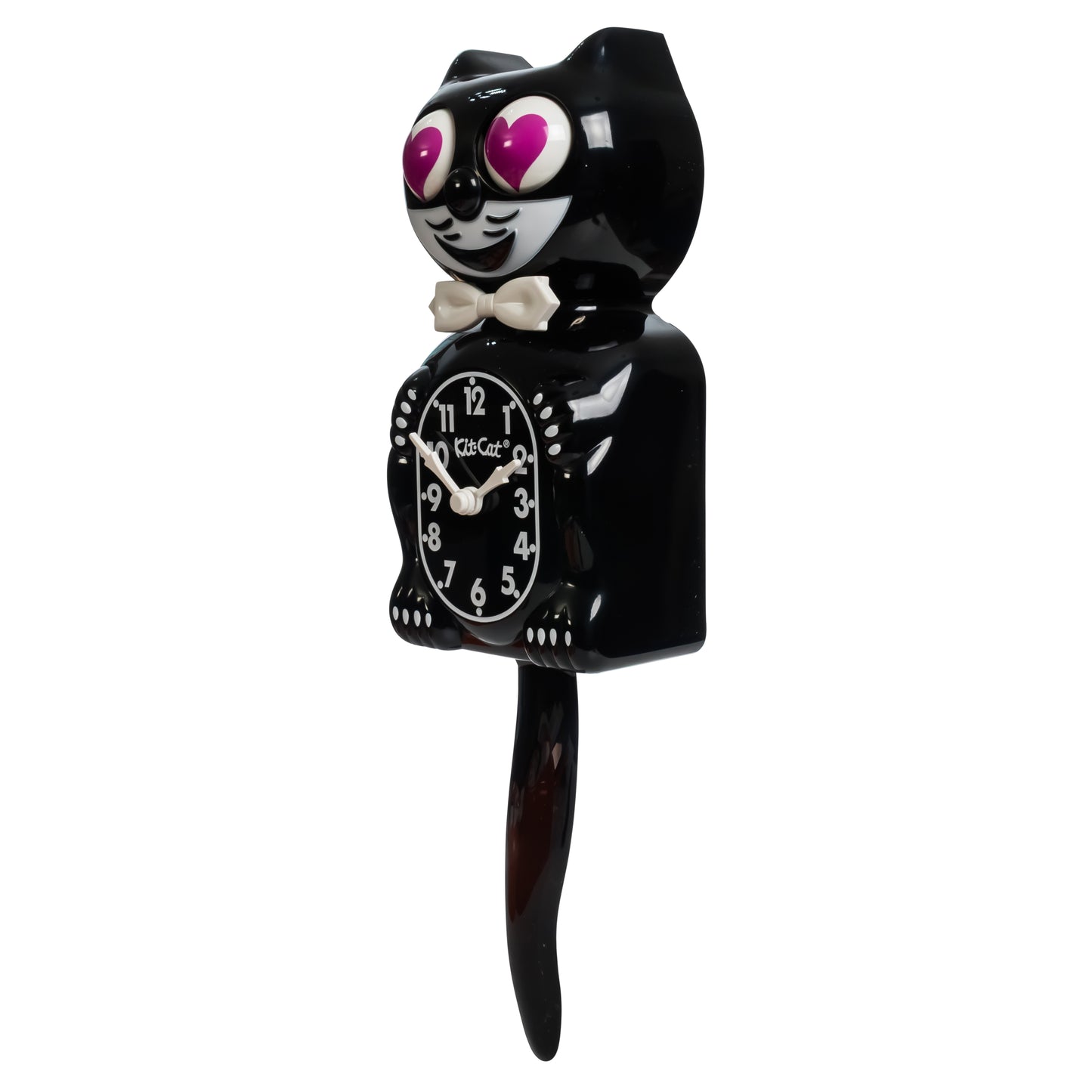 Magenta Heart Eyes Edition - Black Kit-Cat Klock