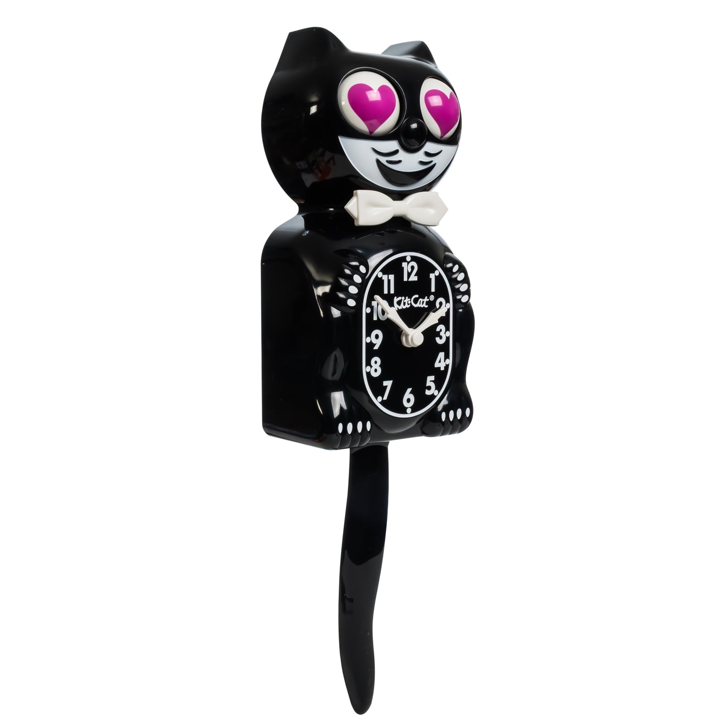 Magenta Heart Eyes Edition - Black Kit-Cat Klock