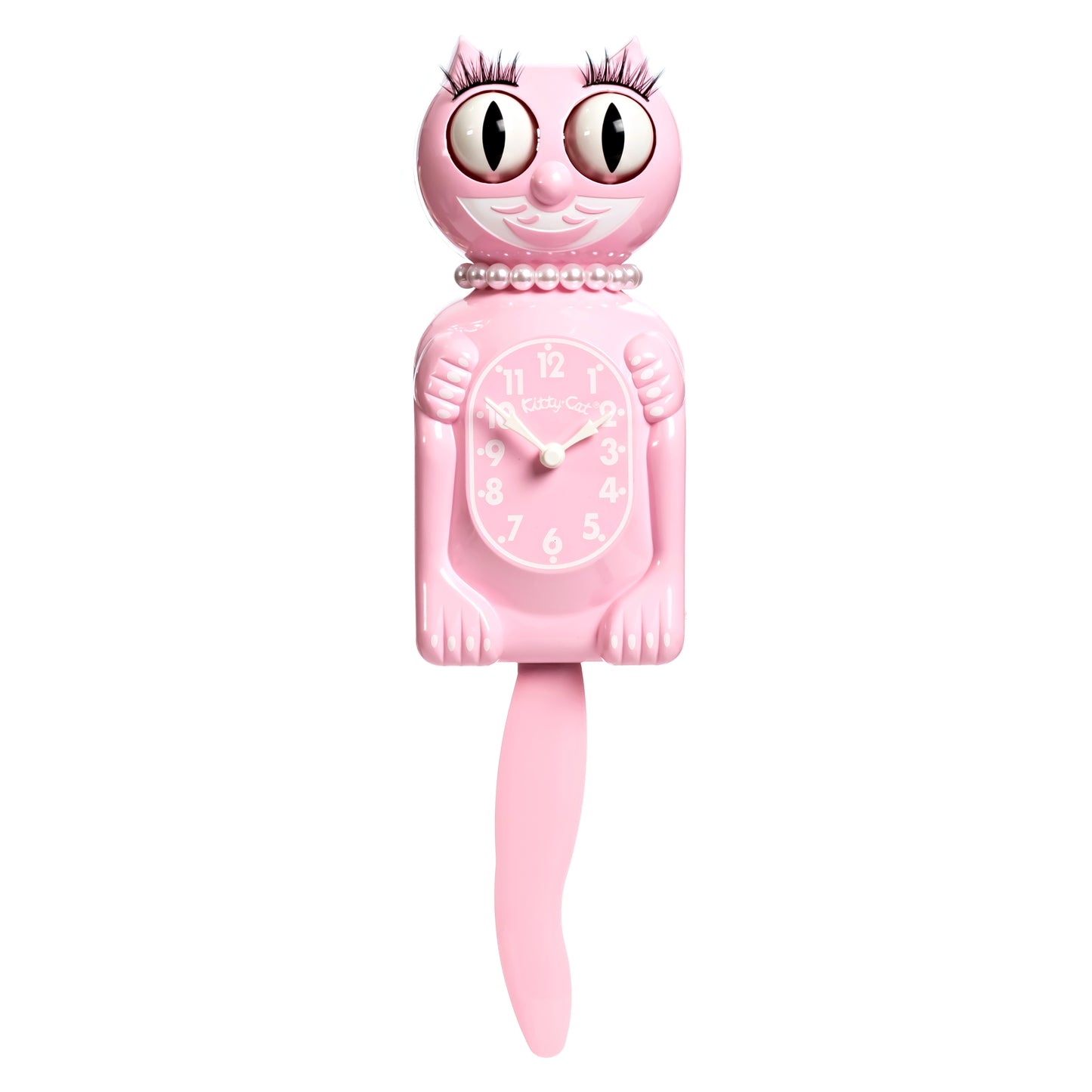 Bubblegum Pink Miss Kitty-Cat Klock (12.75" high)