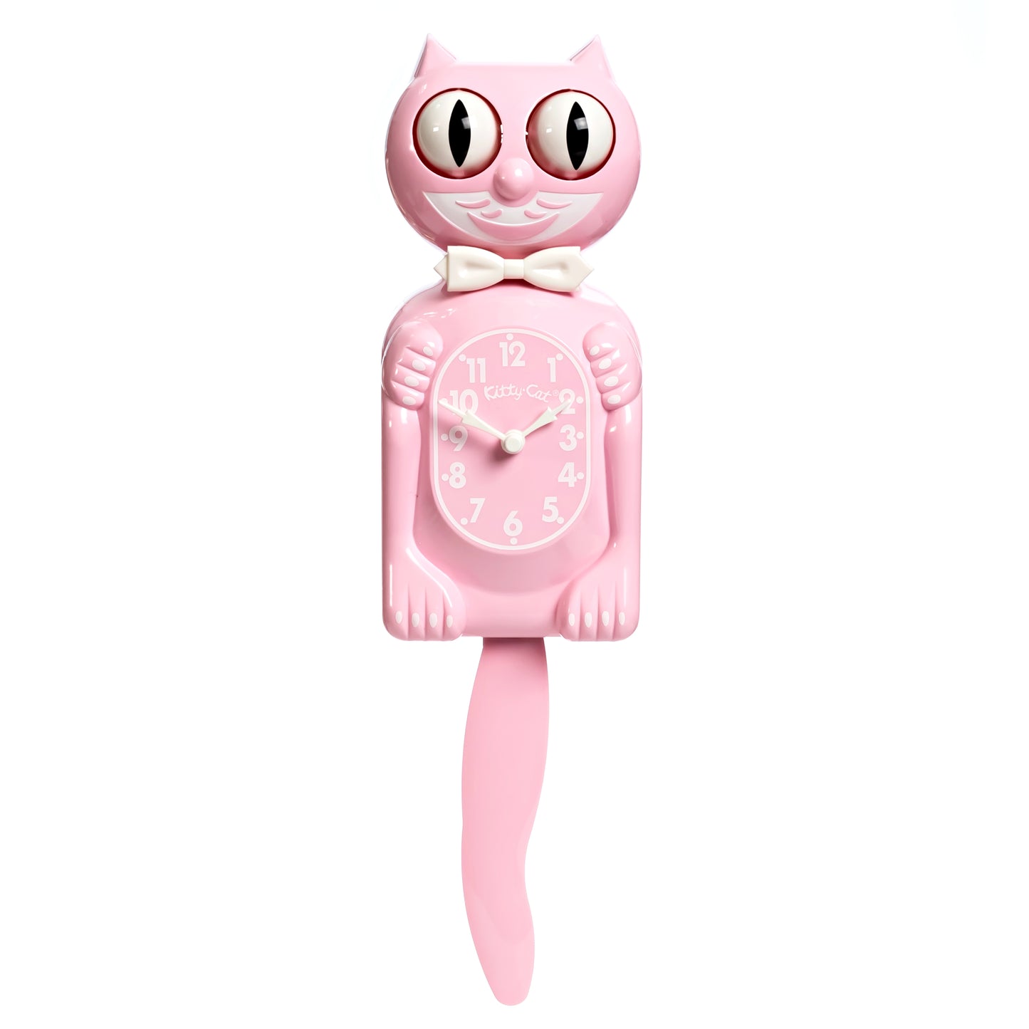 Bubblegum Pink Kitty-Cat Klock (12.75" high)