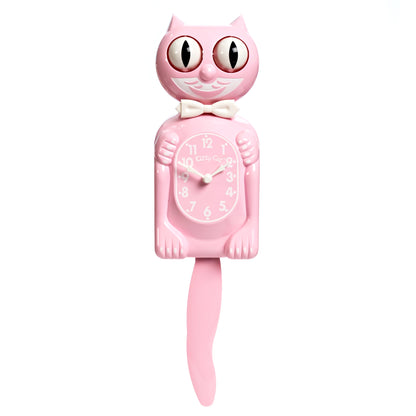 Bubblegum Pink Kitty-Cat Klock (12.75" high)