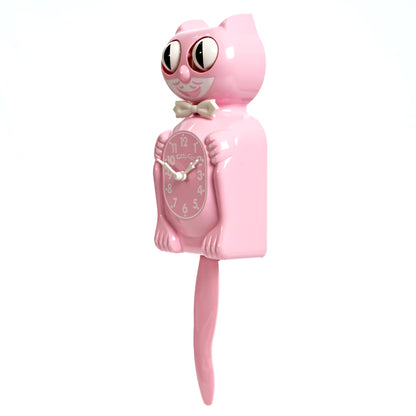Bubblegum Pink Kitty-Cat Klock (12.75" high)