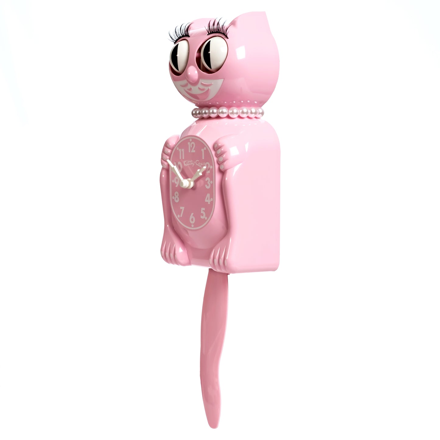 Bubblegum Pink Miss Kitty-Cat Klock (12.75" high)