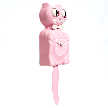 Bubblegum Pink Kitty-Cat Klock (12.75" high)