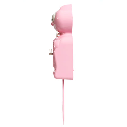 Bubblegum Pink Kitty-Cat Klock (12.75" high)