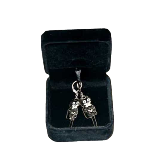 Kit-Cat Silver Earrings