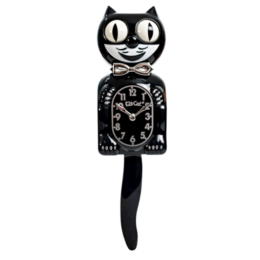 Retro Black Kitchen Edition Kit-Cat Klock