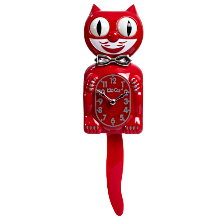 Retro Red Kitchen Edition Kit-Cat Klock