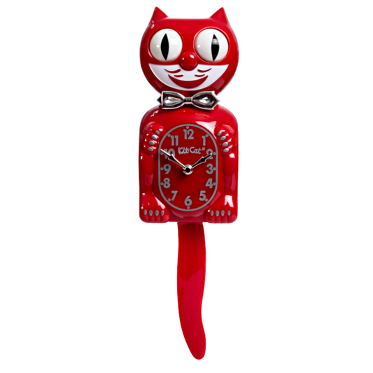 Retro Red Kitchen Edition Kit-Cat Klock