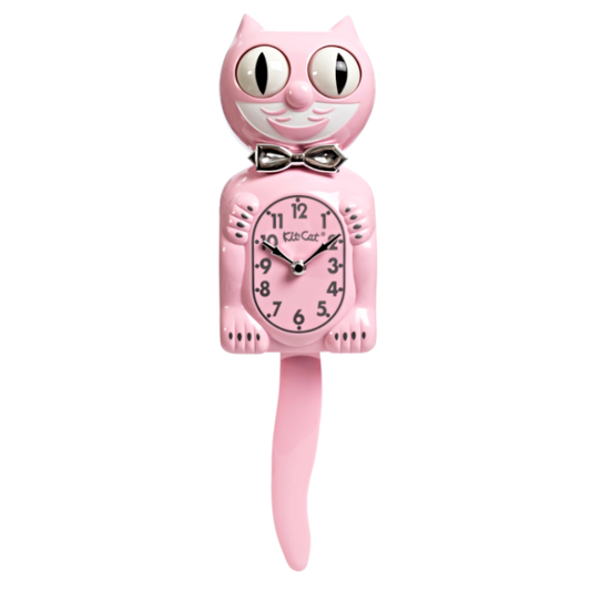 Retro Pink Kitchen Edition Kit-Cat Klock