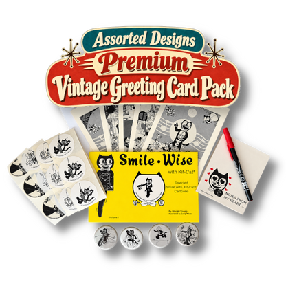 Premium Kit-Cat Vintage Greeting Card Vault Pack (PLUS)