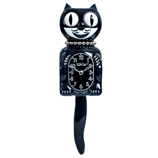 Retro Black Lady Kitchen Edition Kit-Cat Klock