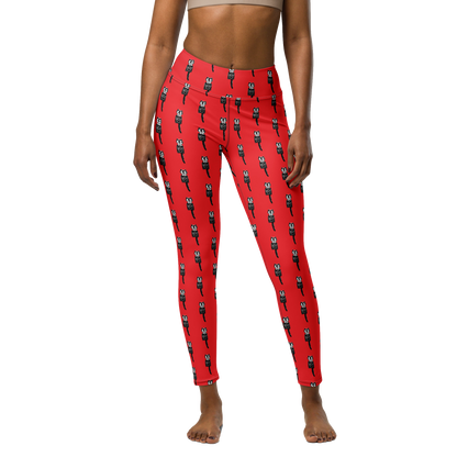 Kit-Cat Smiling Yoga Leggings