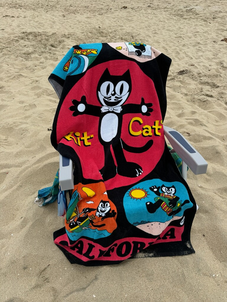 Vintage Kit Cat Beach Towel