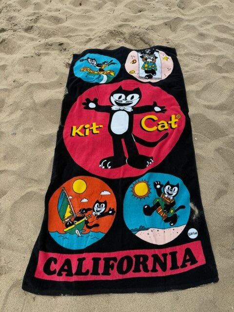 Vintage Kit Cat Beach Towel