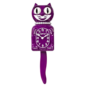Boysenberry Lady Kit-Cat Klock | Elegant 15.5