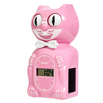Solar Kit-Cat Digital Alarm Klock Pink Satin