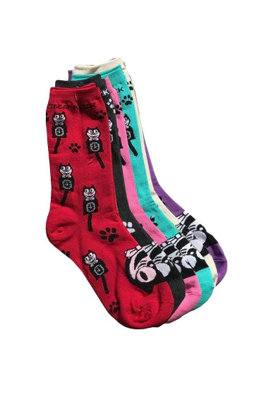 Smiling Kit-Cat Socks