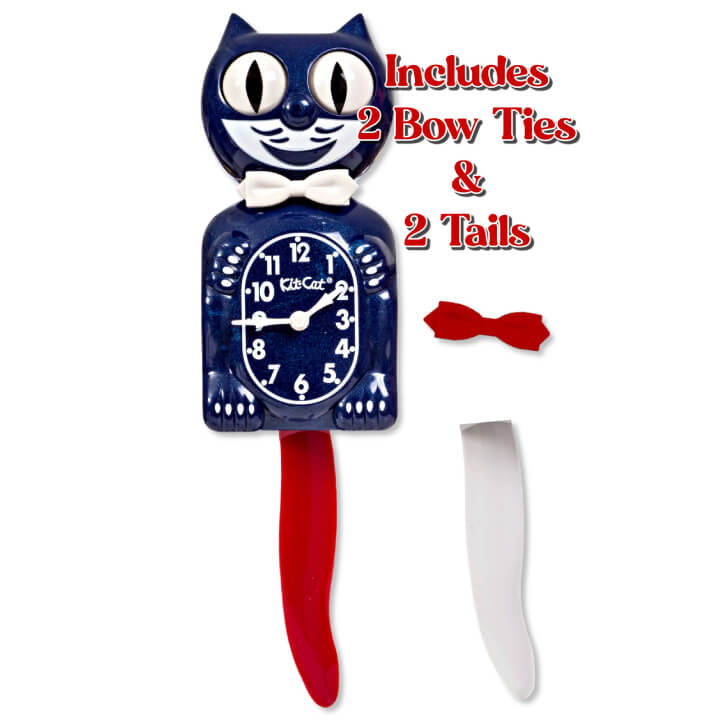 Red White Galaxy Blue Kit-Cat Klock | Patriotic 15.5