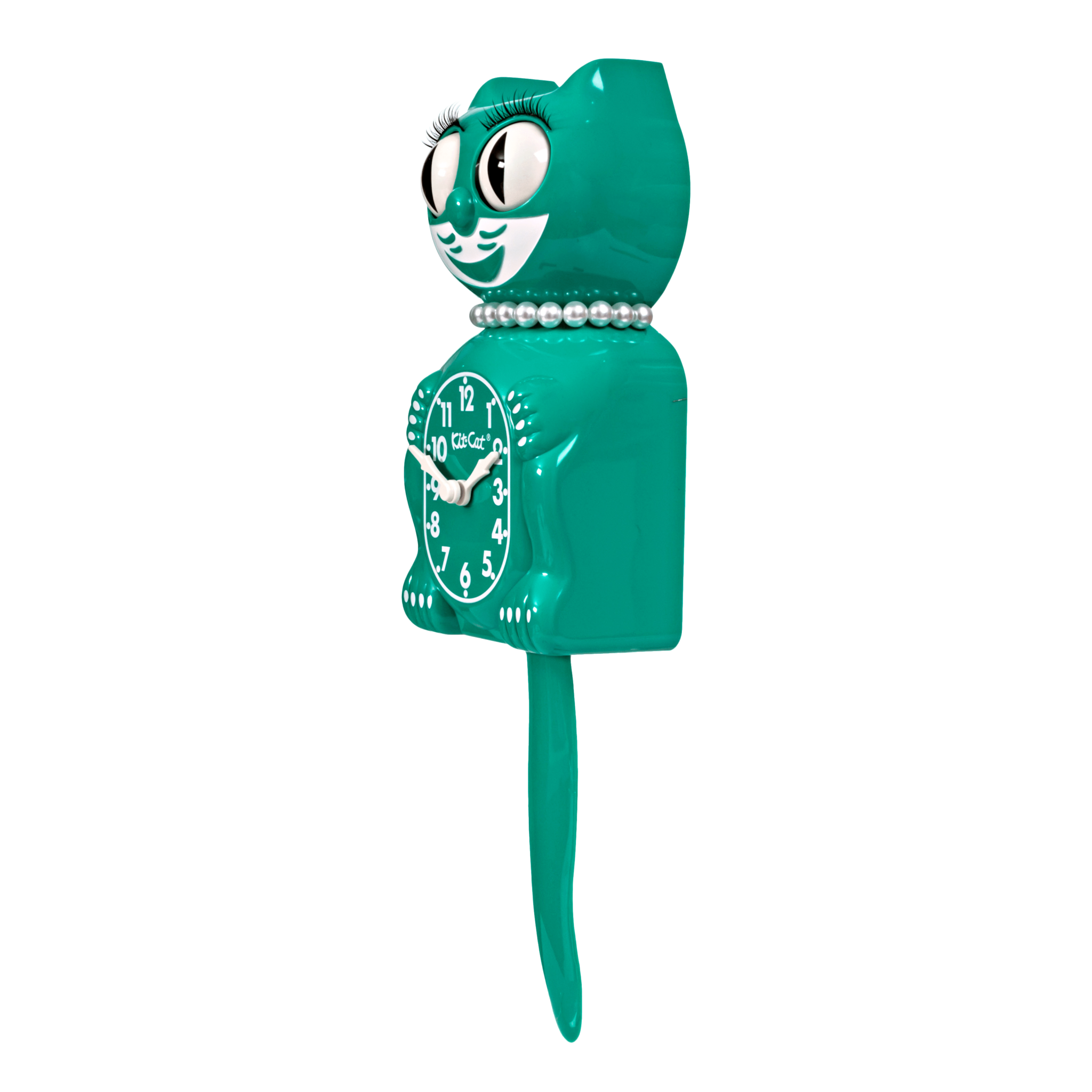 Green Beauty Lady Kit-Cat Klock (15.5