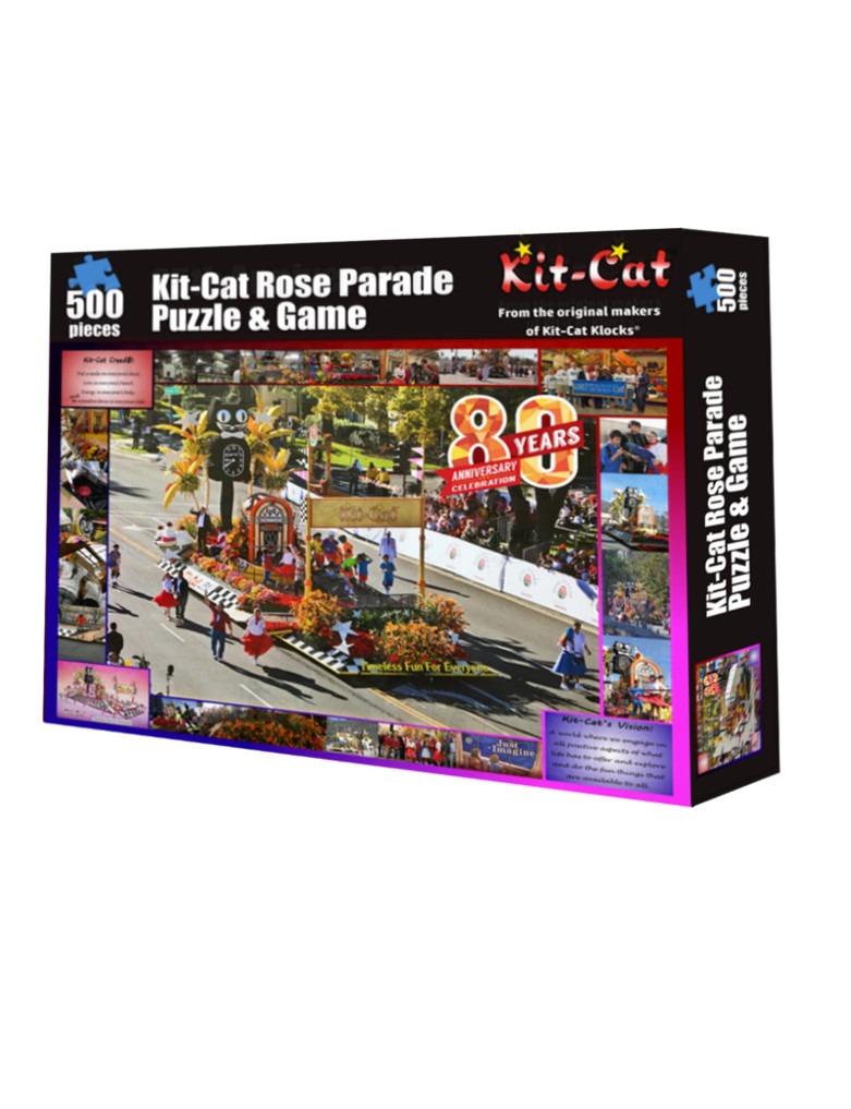 Rose Parade Kit-Cat Puzzle and Game - Kit-Cat Klock